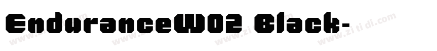 EnduranceW02 Black字体转换